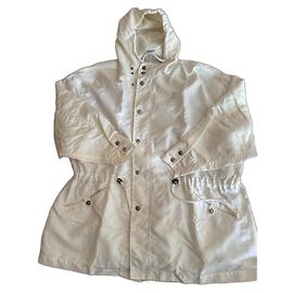 Jaqueta Chanel de nylon cor eggshell Fora de branco