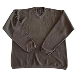 Adolfo Dominguez-Military green or Khaki - cotton - XXL - V-neck Adolfo Dominguez-Khaki