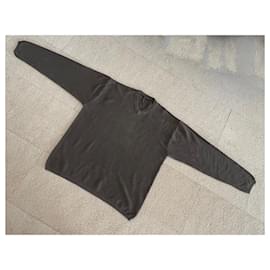 Adolfo Dominguez-Military green or Khaki - cotton - XXL - V-neck Adolfo Dominguez-Khaki