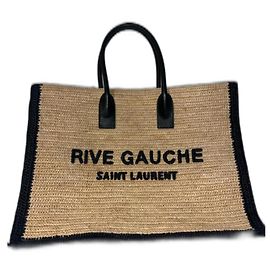 Saint Laurent Rive Gauche Tragetasche Stroh