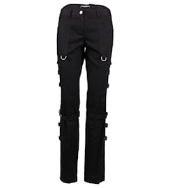Dolce & Gabbana-Dolce & Gabbana Trousers With Buckles - '00s-Black