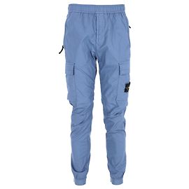 Pantalones cargo de algodón azul con insignia de brújula Stone Island Azul
