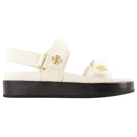 Kira Sport Sandals - Tory Burch - Leather - New Ivory White