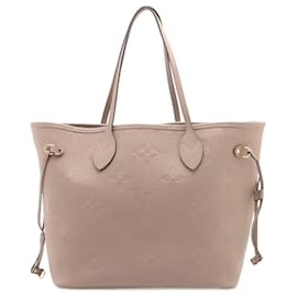 Louis Vuitton-Louis Vuitton Monogram Empreinte Neverfull MM-Marrom,Bege