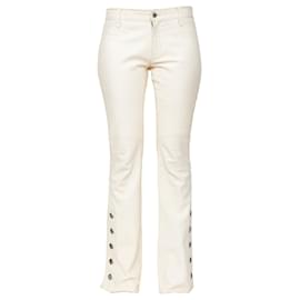 Ralph Lauren-Ralph Lauren Leather Pants - '00s-White