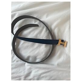 Hermès-Belts-Blue,Taupe