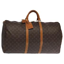 Louis Vuitton-LOUIS VUITTON Monogram Keepall 60 Boston Bag M41422 LV Auth 95583-Monogram