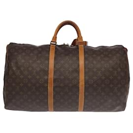 Louis Vuitton-LOUIS VUITTON Monogram Keepall 60 Boston Bag M41422 LV Auth 95583-Monogram