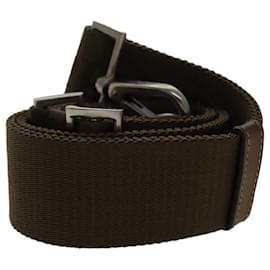 Prada-PRADA Adjustable Shoulder Strap Canvas 24.8""-40.9"" Khaki Auth 95905-Khaki