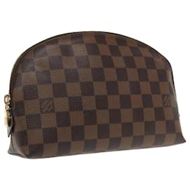 Louis Vuitton-LOUIS VUITTON Damier Ebene Pochette Cosmetic GM Pouch N23345 LV Auth 95683-Other