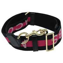 Marc Jacobs Shoulder Strap Canvas 37.4""-57.1"" Black Pink Auth am6997 Black Pink