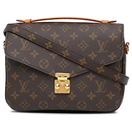 Louis Vuitton-Brown Louis Vuitton Monogram Pochette Metis Satchel-Brown
