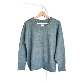 Day Birger & Mikkelsen Türkisfarbener Wollmischpullover von DAY Birger et Mikkelsen Hellblau Türkis