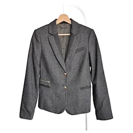 Autre Marque-Esprit wool-blend grey jacket/blazer-Dark grey