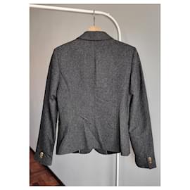 Autre Marque-Esprit wool-blend grey jacket/blazer-Dark grey