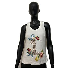 Canotta Dior bianca in cotone Bianco