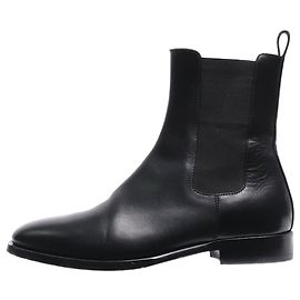 The row Black leather Chelsea ankle boots - size EU 38 Black