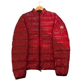 Moncler Jacket Men Red Agar Jacket Size 3 Size L No Defects Moncler Puffer Red