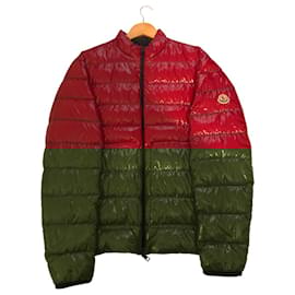 Moncler-Moncler Jacket Men Red Agar Jacket Size 3 Size L No Defects Moncler Puffer-Red