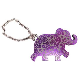 Hermès NINE HERMES LUCKY CHARM ELEPHANT BAG JEWEL KEYCHAIN 054772CS LEATHER KEY RING Other