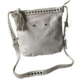 Sonia Rykiel Bolsa de ombro em couro creme Cru