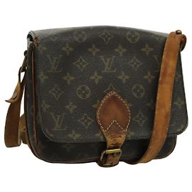 LOUIS VUITTON Monogram Cartouchiere MM Schultertasche M51253 LV Auth bs19087 Monogramm