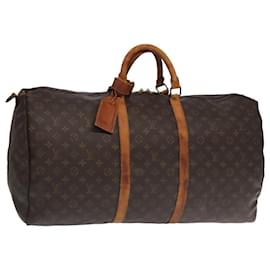 Louis Vuitton-LOUIS VUITTON Monogram Keepall Bandouliere 60 Boston Bag M41412 LV Auth bs18978-Monogram