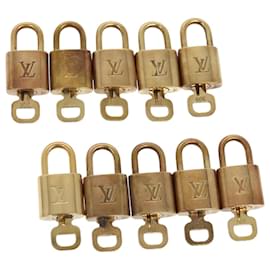 Louis Vuitton-LOUIS VUITTON Padlock 10set metal Gold Tone LV Auth 97114-Other