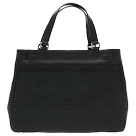 Balenciaga-Sac fourre-tout en toile BB Monogram BALENCIAGA Noir Argent Auth 94769-Noir,Argenté