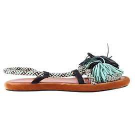 Carven Leather sandals Brown