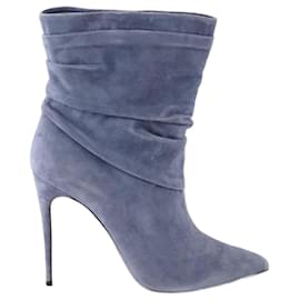 Christian Louboutin-Suede boots-Blue
