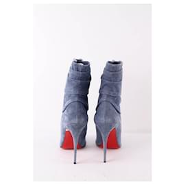 Christian Louboutin-Suede boots-Blue