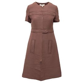 Autre Marque Robe fourreau Réty Couture Marron
