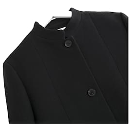 Dior-Dior Black Wool Nehru Collar Cropped Jacket-Black