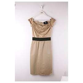 Dolce & Gabbana-Wool dress-Beige