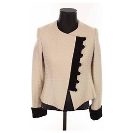 Armani Seidenjacke Beige
