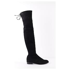 Stuart Weitzman Leather boots Black