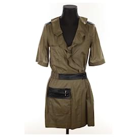 Balenciaga-Cotton dress-Khaki