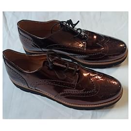 Autre Marque-Lace ups-Dark red