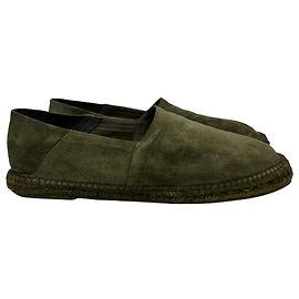 Mocassins espadrilles à enfiler Tom Ford en daim olive Vert Vert olive