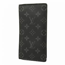 Louis Vuitton-Louis Vuitton Long Wallet Monogram Eclipse-Brown,Black