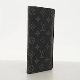 Louis Vuitton-Louis Vuitton Long Wallet Monogram Eclipse-Brown,Black