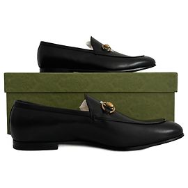 Mocassini Jordaan Gucci in pelle nera Nero