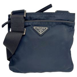Pochette in nylon blu navy Prada Blu navy
