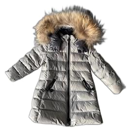 Moncler-Girl Coats outerwear-Grey