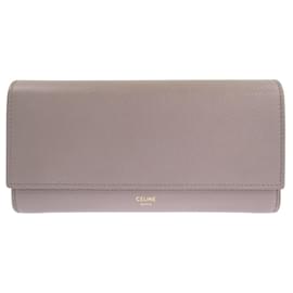 Céline-Céline Large Flap Wallet-Brown