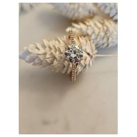 Swarovski-Bague en taille princesse Swarovski-Doré