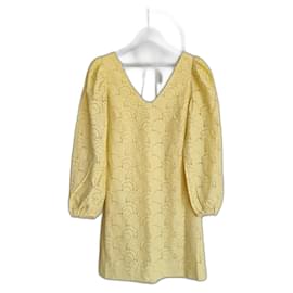 Samsoe & Samsoe Robe mini en coton jaune Anain de Samsoe Samsoe Jaune