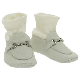 GUCCI Baby Shoes Suede White Auth ac3288 White