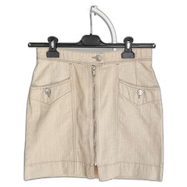 Isabel Marant Etoile Falda mini de denim beige de algodón Isabel Marant Étoile Beige